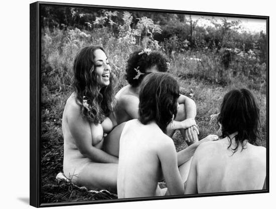 Woodstock, Festival Goers, 1970-null-Framed Photo