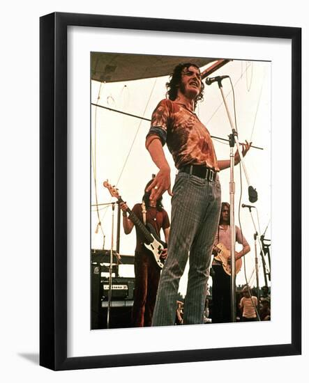 Woodstock, Joe Cocker, 1970-null-Framed Photo
