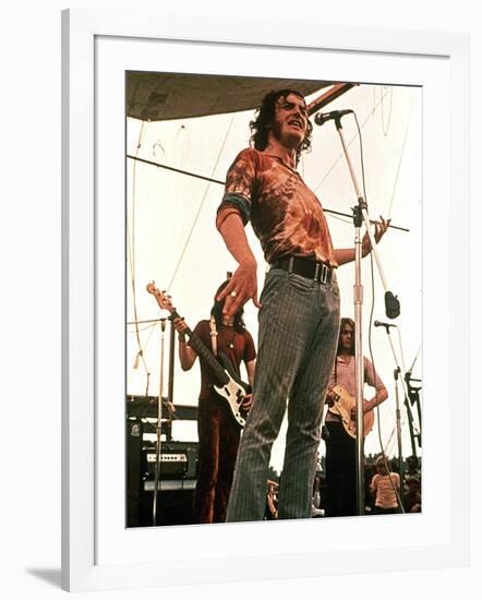 Woodstock, Joe Cocker, 1970-null-Framed Photo