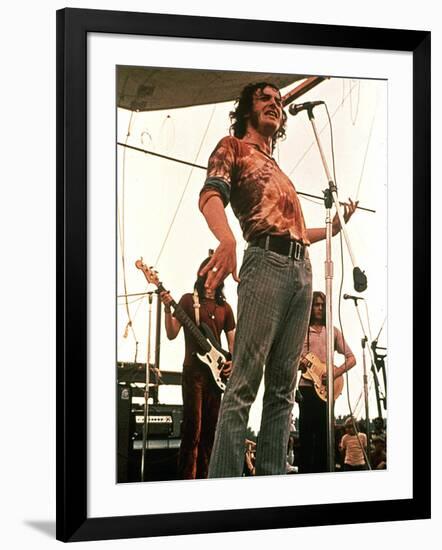 Woodstock, Joe Cocker, 1970-null-Framed Photo