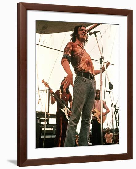 Woodstock, Joe Cocker, 1970-null-Framed Photo