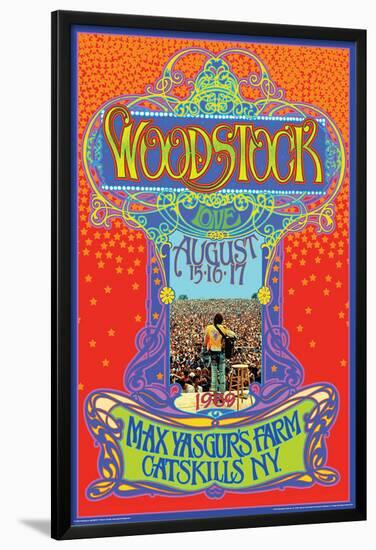 Woodstock - Max Yasgurs Farm-null-Lamina Framed Poster