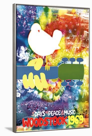 Woodstock Tye Dye-null-Framed Poster