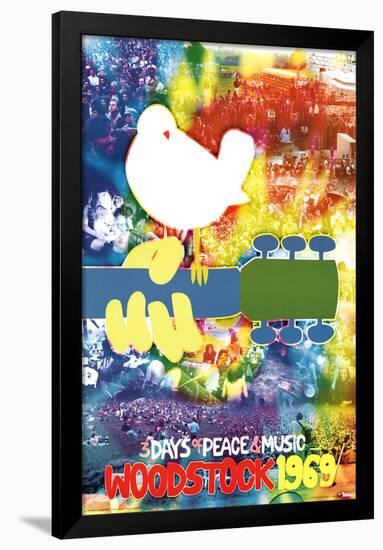 Woodstock Tye Dye-null-Framed Poster