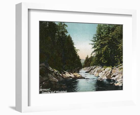 Woodstock, Vermont, View of Queeche Gulf-Lantern Press-Framed Art Print