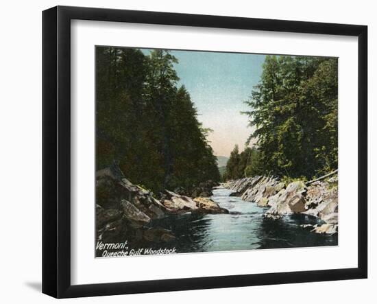 Woodstock, Vermont, View of Queeche Gulf-Lantern Press-Framed Art Print