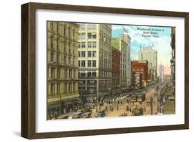 Woodward Avenue, Detroit, Michigan-null-Framed Art Print