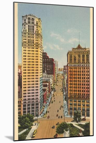 Woodward Avenue, Detroit, Michigan-null-Mounted Art Print