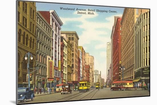 Woodward Avenue, Detroit, Michigan-null-Mounted Art Print