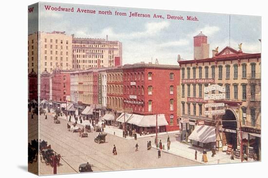 Woodward Avenue, Detroit, Michigan-null-Stretched Canvas