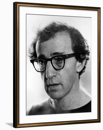 WOODY ALLEN, 1979- 1980 (b/w photo)-null-Framed Photo