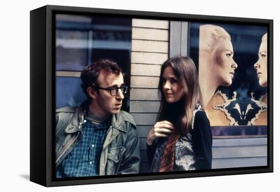 Woody Allen and Diane Keaton ANNIE HALL, 1977 directed by Woody Allen (photo)-null-Framed Stretched Canvas