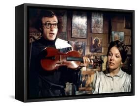 Woody Allen and Diane Keaton LOVE AND DEATH, 1975 directed by Woody Allen (photo)-null-Framed Stretched Canvas