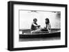 Woody Allen and Diane Keaton MANHATTAN, 1979 directed by Woody Allen (b/w photo)-null-Framed Photo