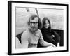 Woody Allen and Diane Keaton SLEEPERS, 1973 directed by Woody Allen (b/w photo)-null-Framed Photo