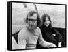 Woody Allen and Diane Keaton SLEEPERS, 1973 directed by Woody Allen (b/w photo)-null-Framed Stretched Canvas
