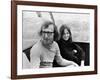 Woody Allen and Diane Keaton SLEEPERS, 1973 directed by Woody Allen (b/w photo)-null-Framed Photo