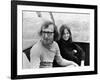 Woody Allen and Diane Keaton SLEEPERS, 1973 directed by Woody Allen (b/w photo)-null-Framed Photo