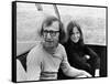 Woody Allen and Diane Keaton SLEEPERS, 1973 directed by Woody Allen (b/w photo)-null-Framed Stretched Canvas