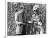 Woody Allen and Mia Farrow BROADWAY DANNY ROSE, 1984 directed by Woody Allen (b/w photo)-null-Framed Photo