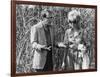 Woody Allen and Mia Farrow BROADWAY DANNY ROSE, 1984 directed by Woody Allen (b/w photo)-null-Framed Photo