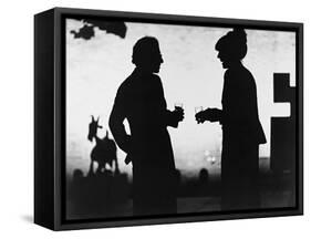 Woody Allen, Diane Keaton, Manhattan, 1979-null-Framed Stretched Canvas