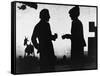 Woody Allen, Diane Keaton, Manhattan, 1979-null-Framed Stretched Canvas