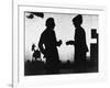 Woody Allen, Diane Keaton, Manhattan, 1979-null-Framed Photographic Print