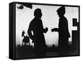 Woody Allen, Diane Keaton, Manhattan, 1979-null-Framed Stretched Canvas