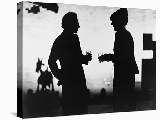 Woody Allen, Diane Keaton, Manhattan, 1979-null-Stretched Canvas