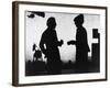 Woody Allen, Diane Keaton, Manhattan, 1979-null-Framed Photographic Print