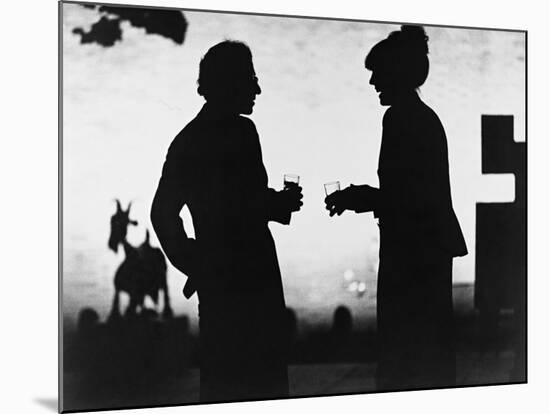 Woody Allen, Diane Keaton, Manhattan, 1979-null-Mounted Photographic Print