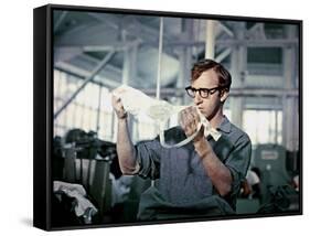 Woody Allen Take the Money and Run 1969 Directed by Woody Allen-null-Framed Stretched Canvas