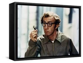 Woody Allen Take the Money and Run 1969 Directed by Woody Allen-null-Framed Stretched Canvas