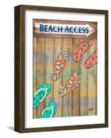 Woody Beach Access-Julie DeRice-Framed Art Print