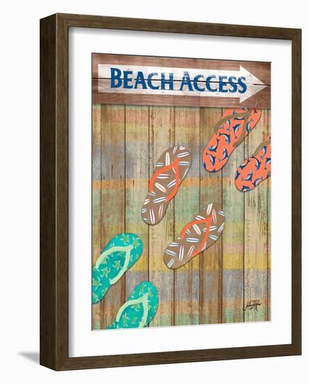 Woody Beach Access-Julie DeRice-Framed Art Print