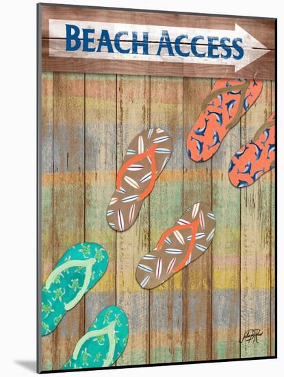 Woody Beach Access-Julie DeRice-Mounted Art Print