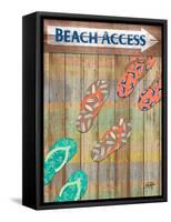 Woody Beach Access-Julie DeRice-Framed Stretched Canvas