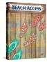 Woody Beach Access-Julie DeRice-Stretched Canvas