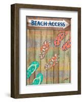 Woody Beach Access-Julie DeRice-Framed Art Print