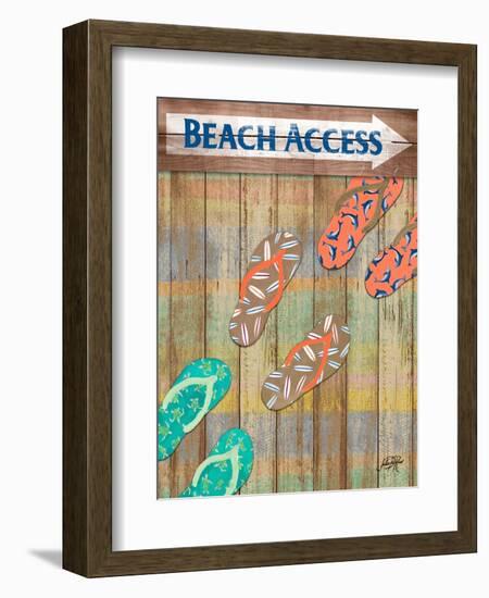 Woody Beach Access-Julie DeRice-Framed Art Print