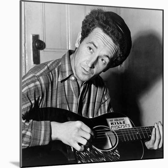 Woody Guthrie (1912-1967)-Al Aumuller-Mounted Giclee Print