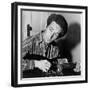 Woody Guthrie (1912-1967)-Al Aumuller-Framed Giclee Print