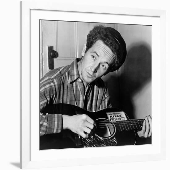 Woody Guthrie (1912-1967)-Al Aumuller-Framed Giclee Print