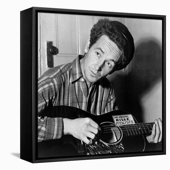 Woody Guthrie (1912-1967)-Al Aumuller-Framed Stretched Canvas