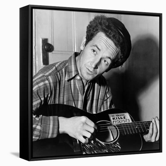 Woody Guthrie (1912-1967)-Al Aumuller-Framed Stretched Canvas