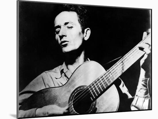 Woody Guthrie (1912-1967)-null-Mounted Giclee Print