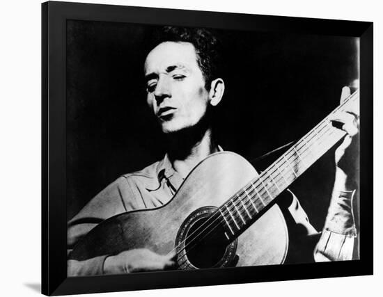 Woody Guthrie (1912-1967)-null-Framed Giclee Print