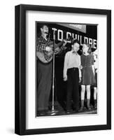 Woody Guthrie (1912-1967)-null-Framed Premium Giclee Print