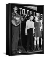 Woody Guthrie (1912-1967)-null-Framed Stretched Canvas